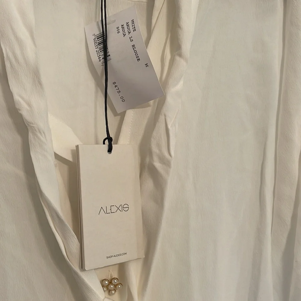 NWT Alexis Silk Blouse (M) - Picture 6 of 10